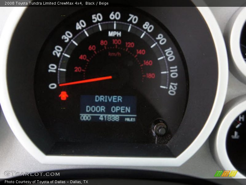 Black / Beige 2008 Toyota Tundra Limited CrewMax 4x4