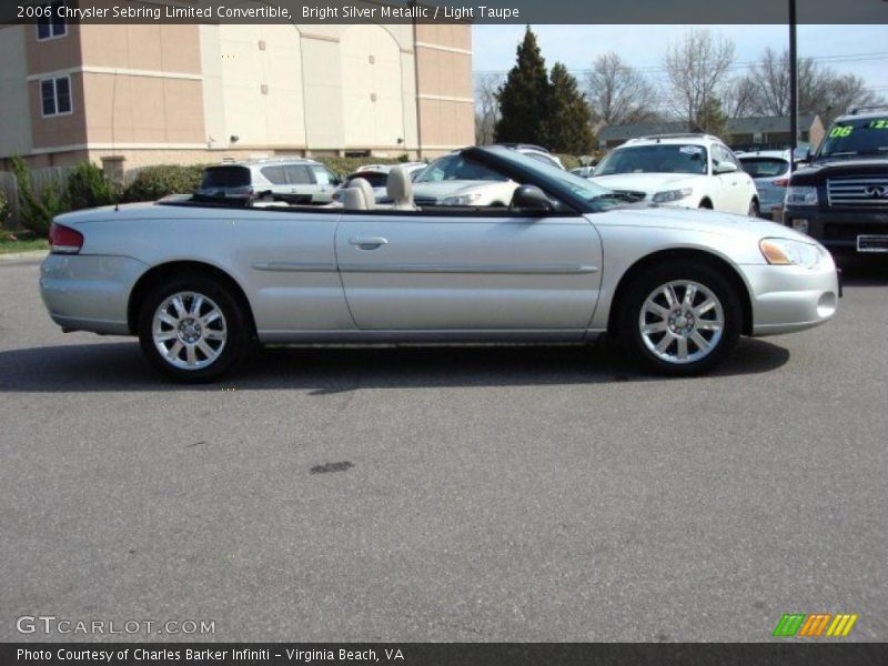 Bright Silver Metallic / Light Taupe 2006 Chrysler Sebring Limited Convertible