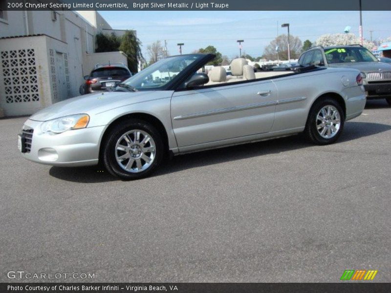 Bright Silver Metallic / Light Taupe 2006 Chrysler Sebring Limited Convertible