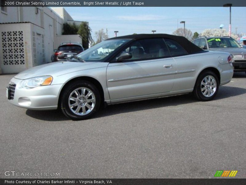 Bright Silver Metallic / Light Taupe 2006 Chrysler Sebring Limited Convertible