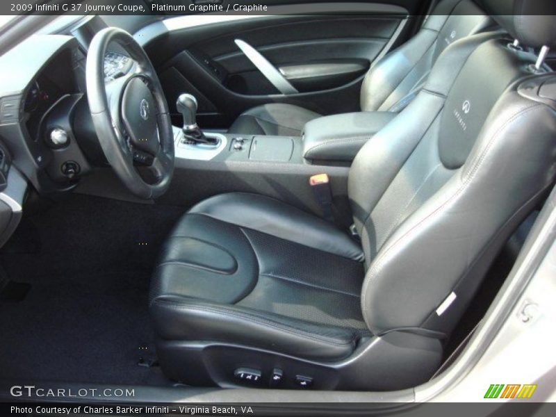  2009 G 37 Journey Coupe Graphite Interior