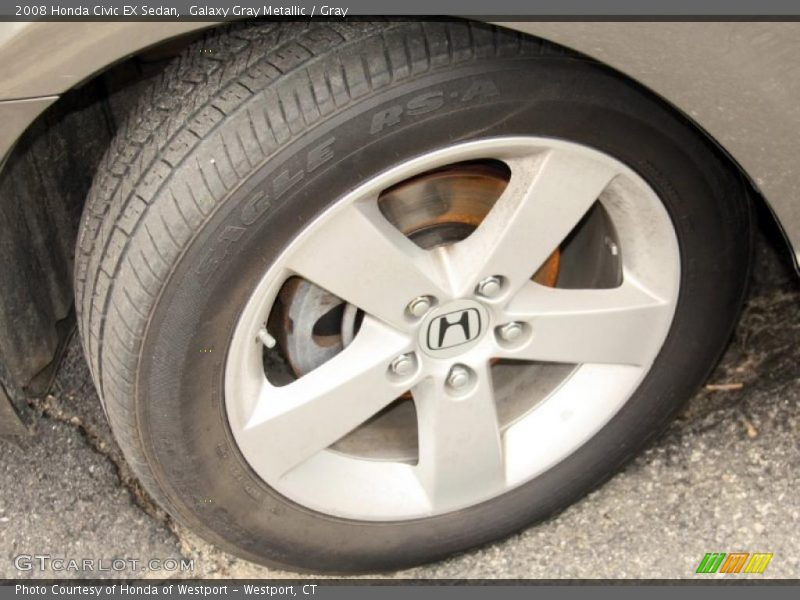 Galaxy Gray Metallic / Gray 2008 Honda Civic EX Sedan