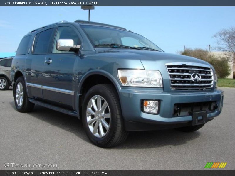 Lakeshore Slate Blue / Wheat 2008 Infiniti QX 56 4WD