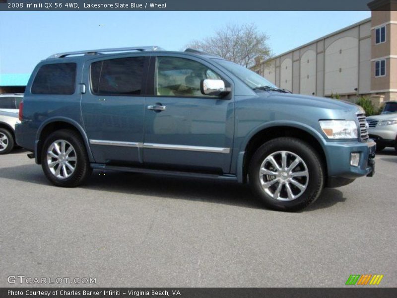 Lakeshore Slate Blue / Wheat 2008 Infiniti QX 56 4WD