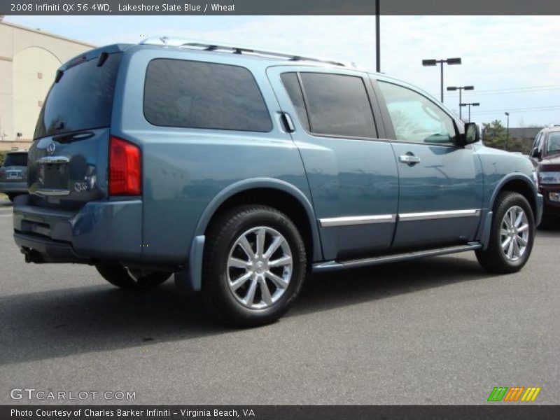 Lakeshore Slate Blue / Wheat 2008 Infiniti QX 56 4WD