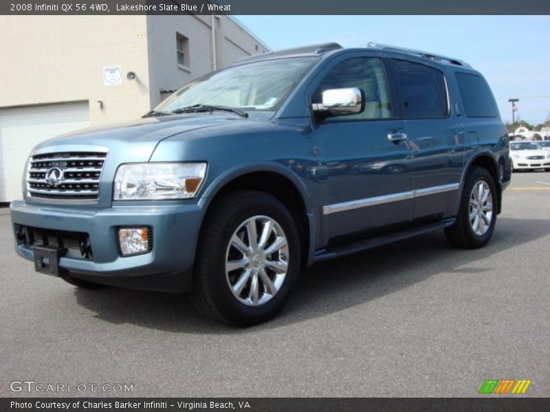 Lakeshore Slate Blue / Wheat 2008 Infiniti QX 56 4WD