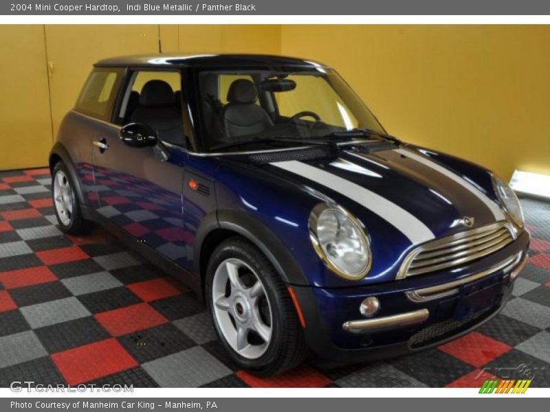 Indi Blue Metallic / Panther Black 2004 Mini Cooper Hardtop
