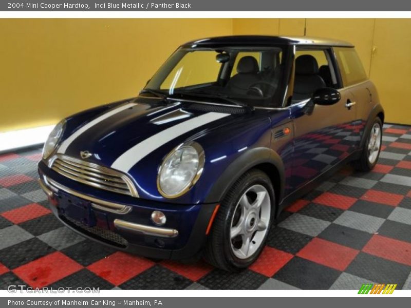 Indi Blue Metallic / Panther Black 2004 Mini Cooper Hardtop