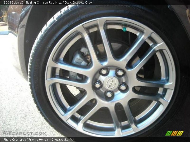 Sizzling Crimson Red Mica / Dark Charcoal Gray 2008 Scion tC