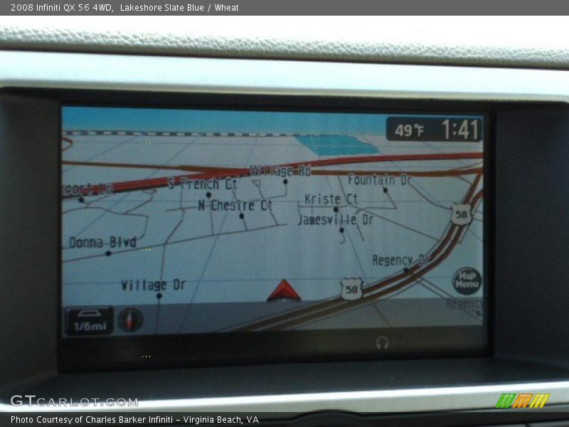 Lakeshore Slate Blue / Wheat 2008 Infiniti QX 56 4WD