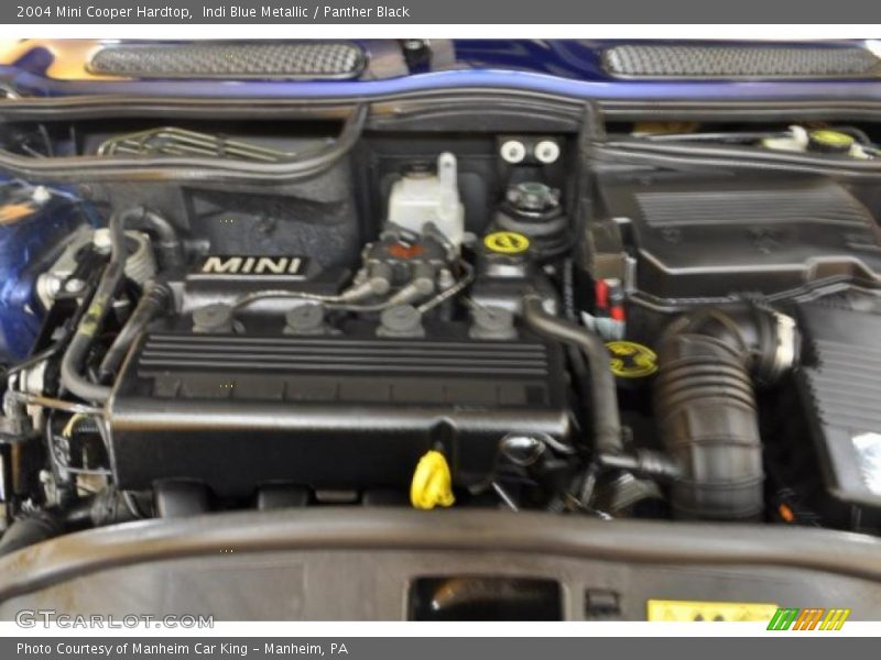 Indi Blue Metallic / Panther Black 2004 Mini Cooper Hardtop