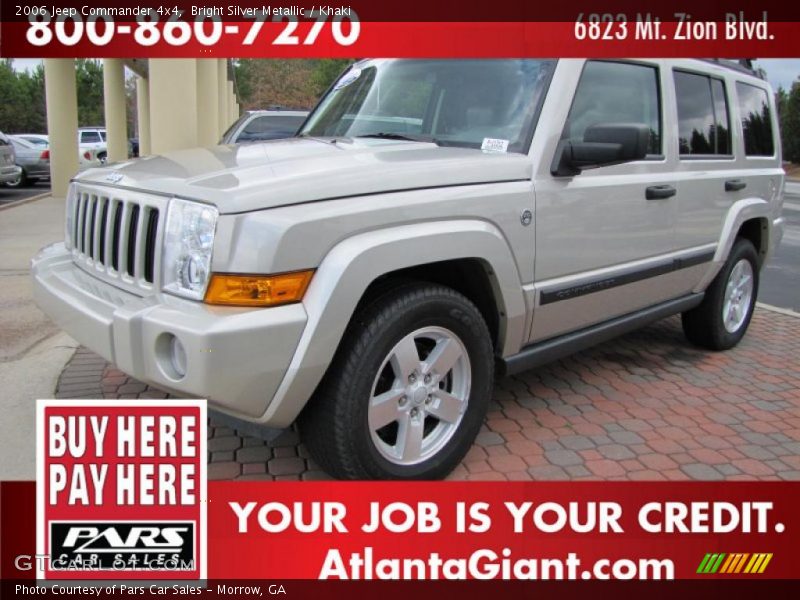 Bright Silver Metallic / Khaki 2006 Jeep Commander 4x4