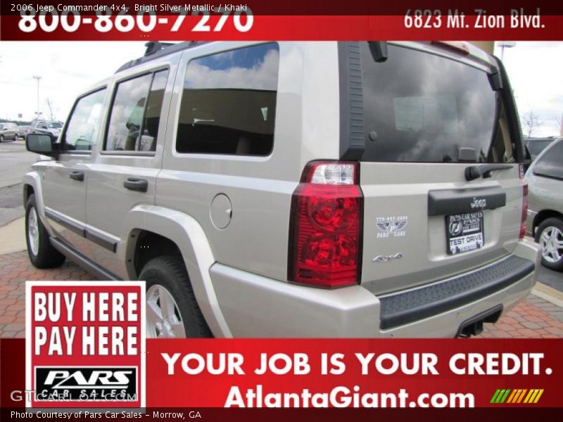 Bright Silver Metallic / Khaki 2006 Jeep Commander 4x4