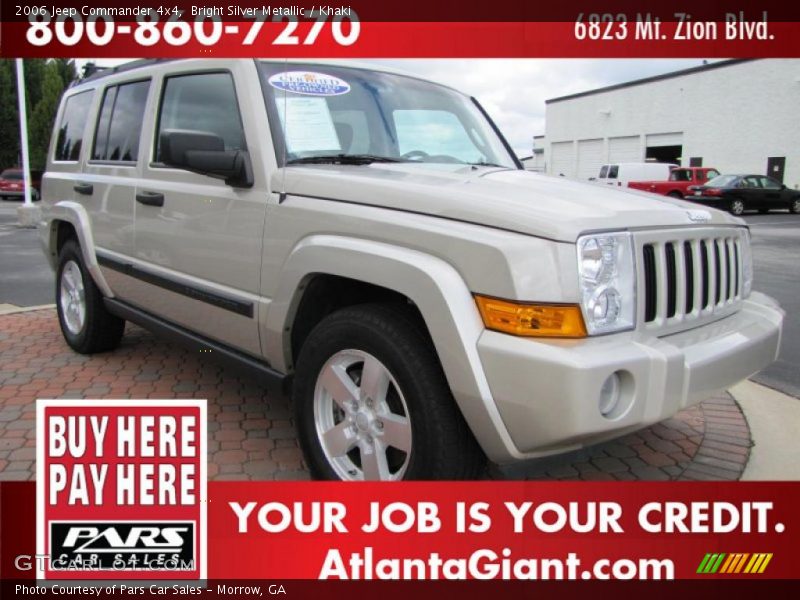 Bright Silver Metallic / Khaki 2006 Jeep Commander 4x4