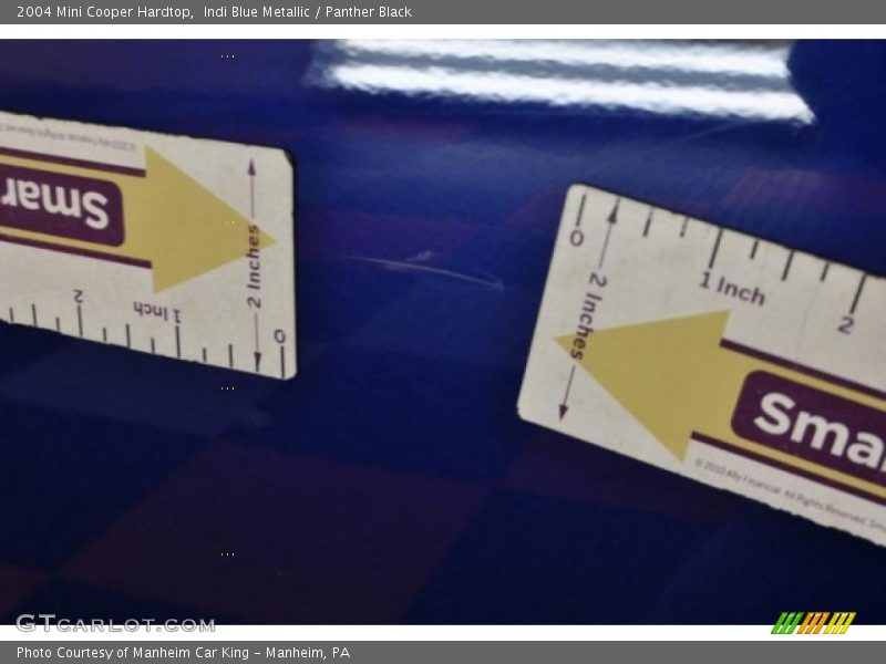 Indi Blue Metallic / Panther Black 2004 Mini Cooper Hardtop