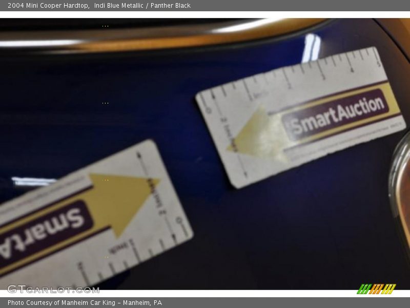 Indi Blue Metallic / Panther Black 2004 Mini Cooper Hardtop