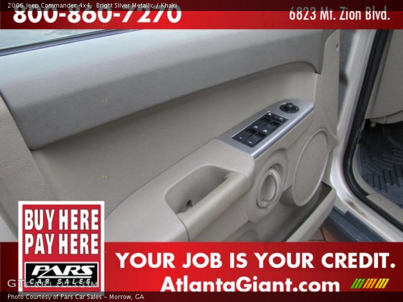 Bright Silver Metallic / Khaki 2006 Jeep Commander 4x4