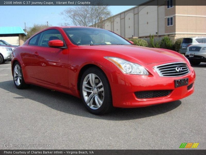  2008 G 37 Journey Coupe Vibrant Red
