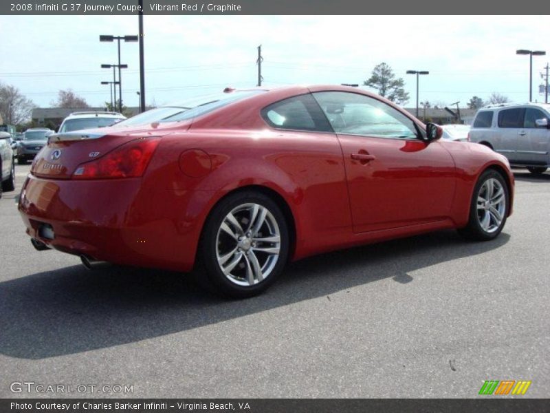 Vibrant Red / Graphite 2008 Infiniti G 37 Journey Coupe