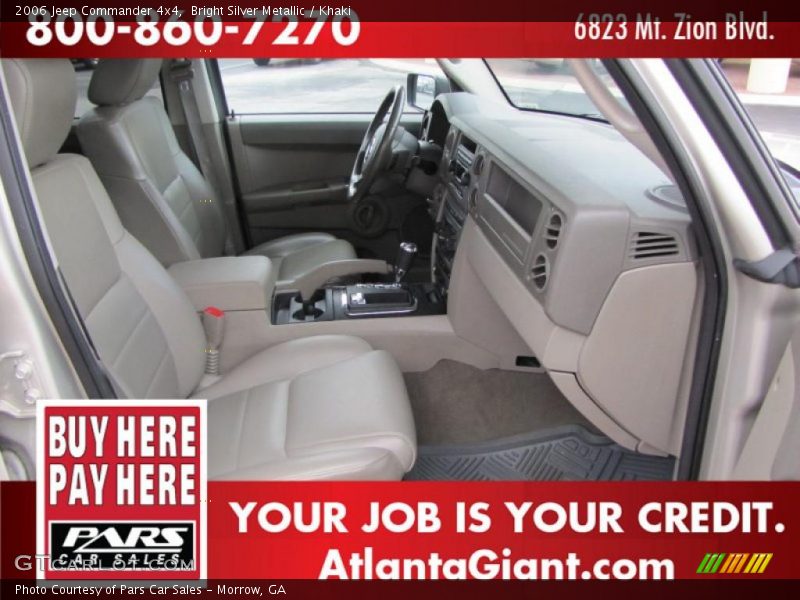 Bright Silver Metallic / Khaki 2006 Jeep Commander 4x4
