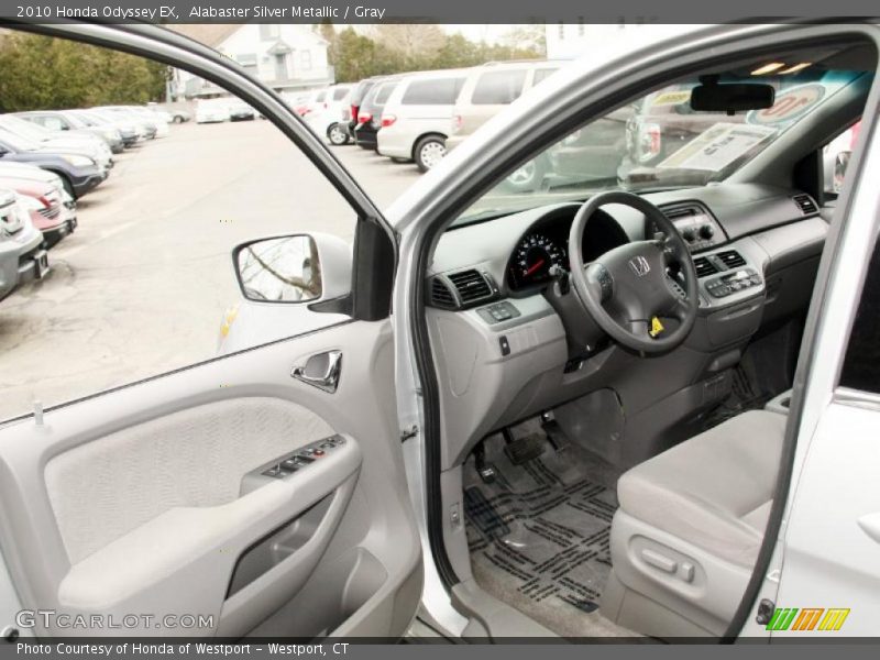 Alabaster Silver Metallic / Gray 2010 Honda Odyssey EX