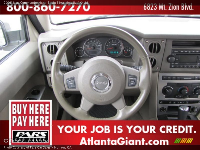 Bright Silver Metallic / Khaki 2006 Jeep Commander 4x4