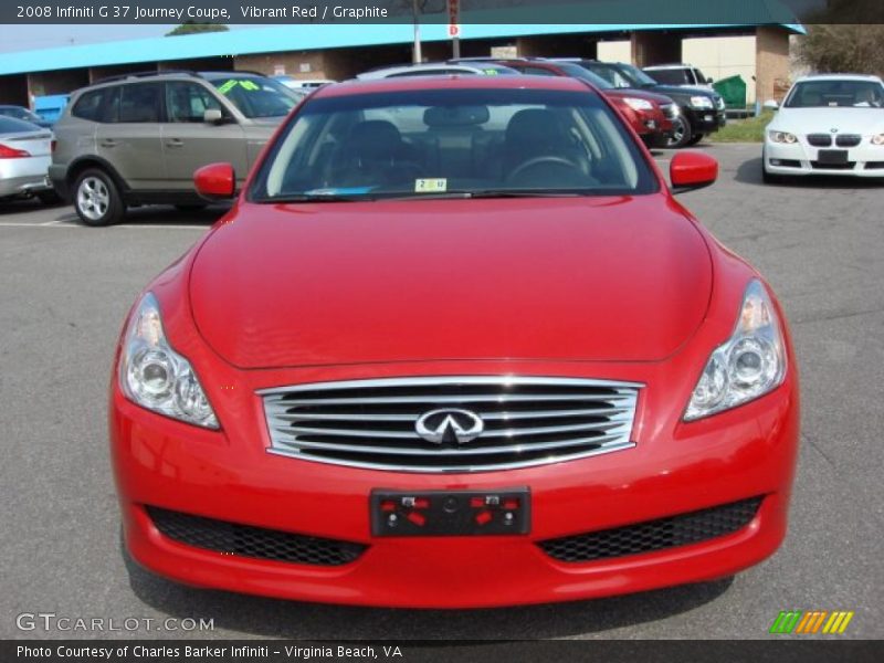 Vibrant Red / Graphite 2008 Infiniti G 37 Journey Coupe