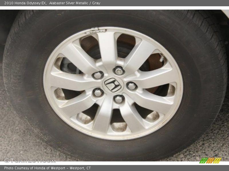 Alabaster Silver Metallic / Gray 2010 Honda Odyssey EX