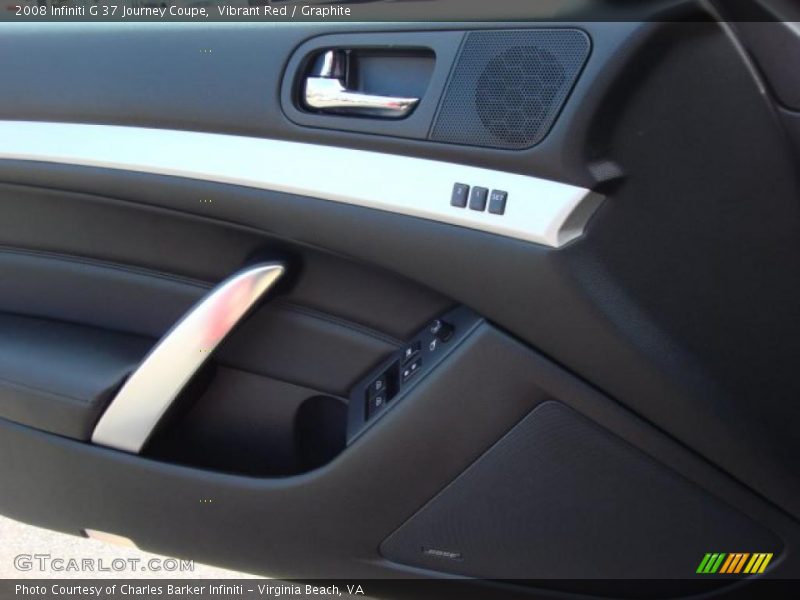 Vibrant Red / Graphite 2008 Infiniti G 37 Journey Coupe