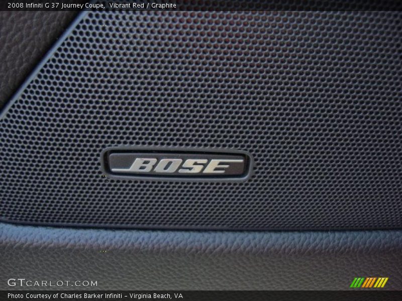 Vibrant Red / Graphite 2008 Infiniti G 37 Journey Coupe