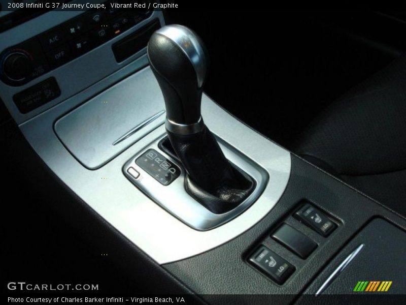  2008 G 37 Journey Coupe 5 Speed ASC Automatic Shifter