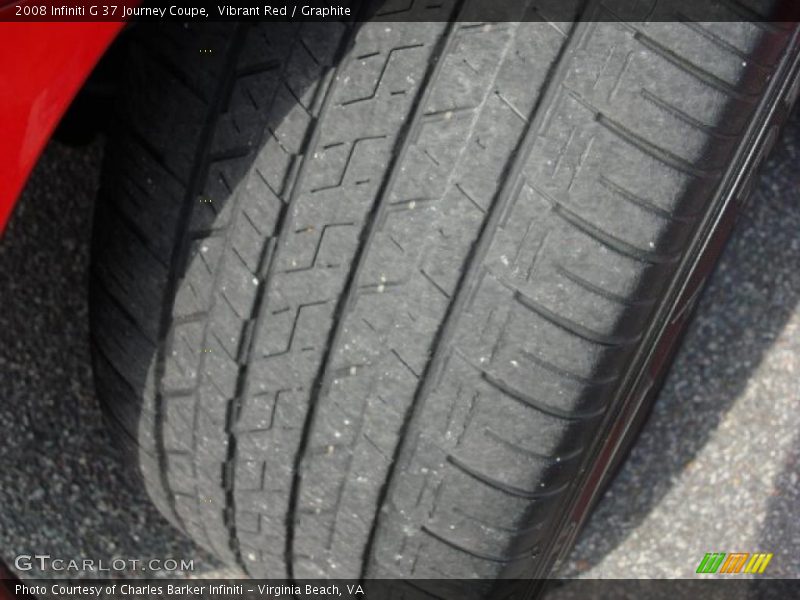 Vibrant Red / Graphite 2008 Infiniti G 37 Journey Coupe