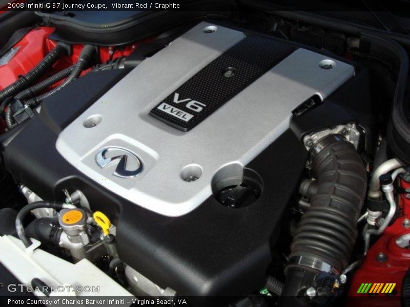 Vibrant Red / Graphite 2008 Infiniti G 37 Journey Coupe