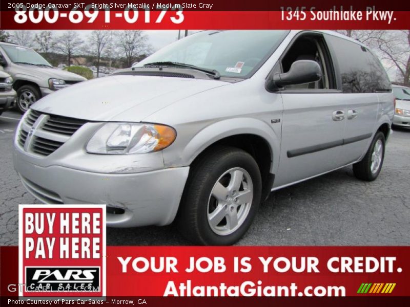 Bright Silver Metallic / Medium Slate Gray 2005 Dodge Caravan SXT