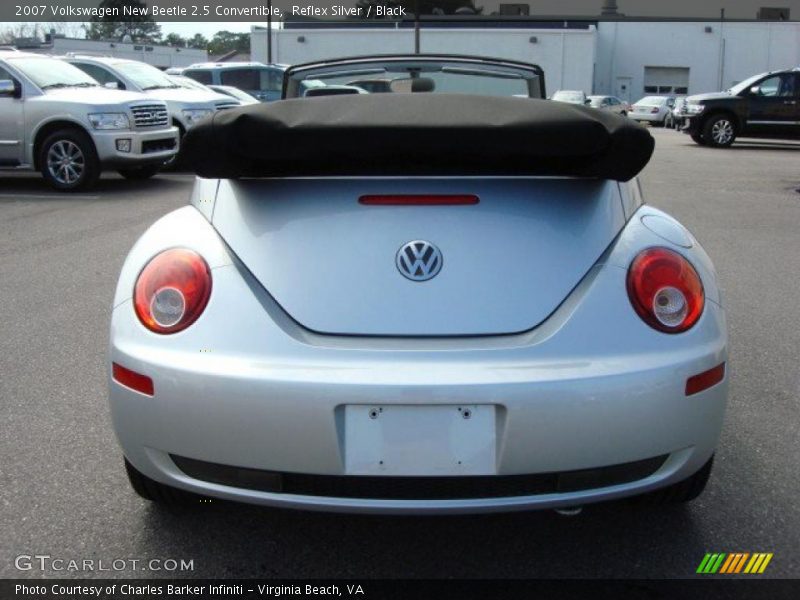 Reflex Silver / Black 2007 Volkswagen New Beetle 2.5 Convertible