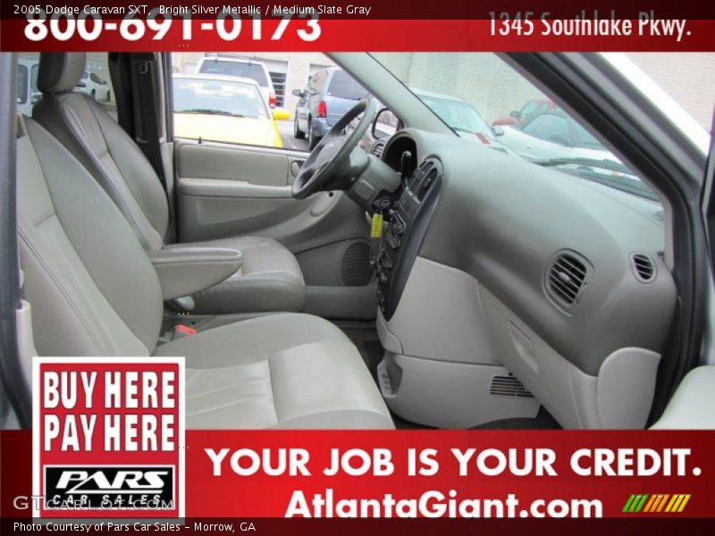 Bright Silver Metallic / Medium Slate Gray 2005 Dodge Caravan SXT