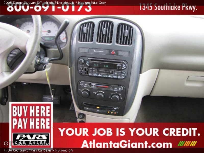 Bright Silver Metallic / Medium Slate Gray 2005 Dodge Caravan SXT