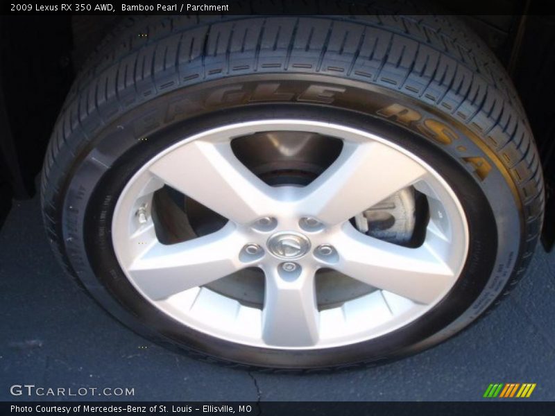 Bamboo Pearl / Parchment 2009 Lexus RX 350 AWD