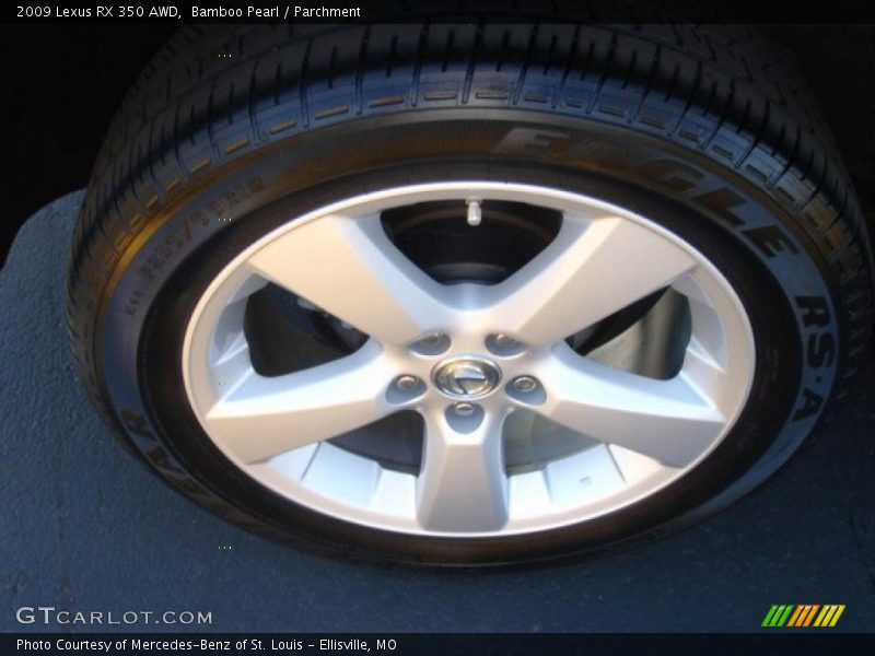 Bamboo Pearl / Parchment 2009 Lexus RX 350 AWD
