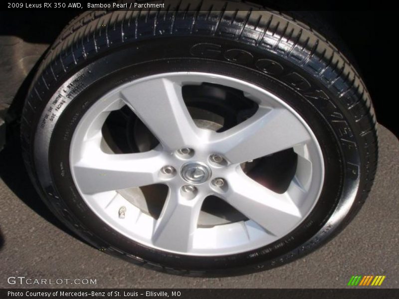 Bamboo Pearl / Parchment 2009 Lexus RX 350 AWD