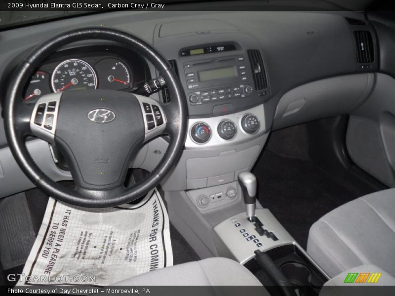 Carbon Gray / Gray 2009 Hyundai Elantra GLS Sedan