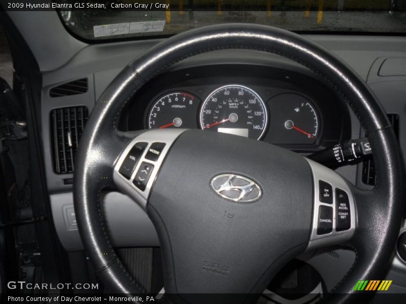 Carbon Gray / Gray 2009 Hyundai Elantra GLS Sedan