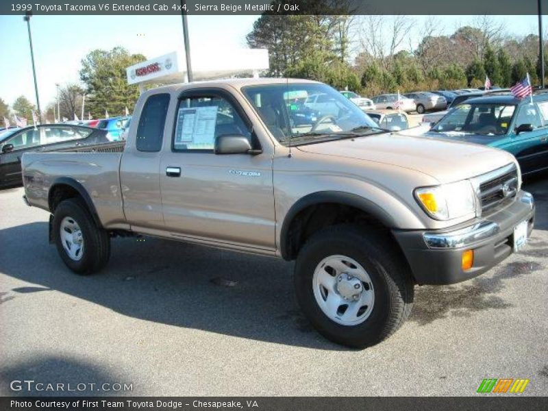 Sierra Beige Metallic / Oak 1999 Toyota Tacoma V6 Extended Cab 4x4