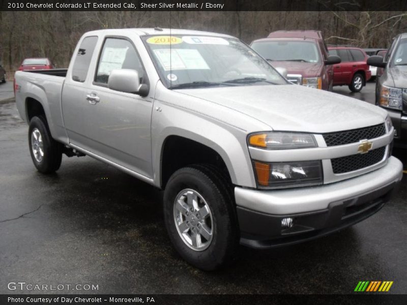 Sheer Silver Metallic / Ebony 2010 Chevrolet Colorado LT Extended Cab