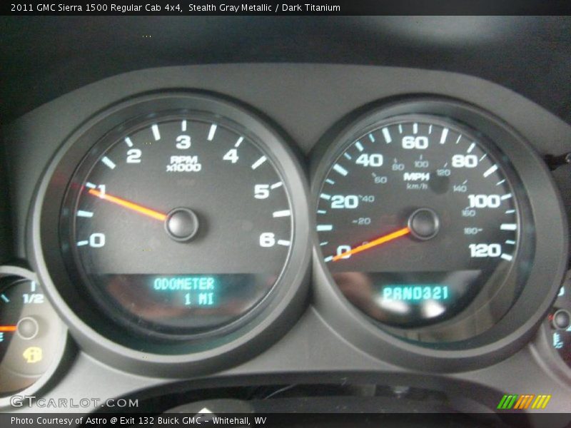 Stealth Gray Metallic / Dark Titanium 2011 GMC Sierra 1500 Regular Cab 4x4