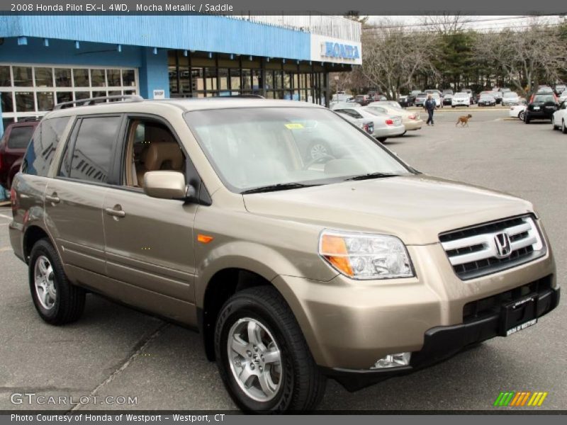 Mocha Metallic / Saddle 2008 Honda Pilot EX-L 4WD