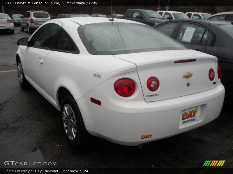 Summit White / Gray 2010 Chevrolet Cobalt LS Coupe