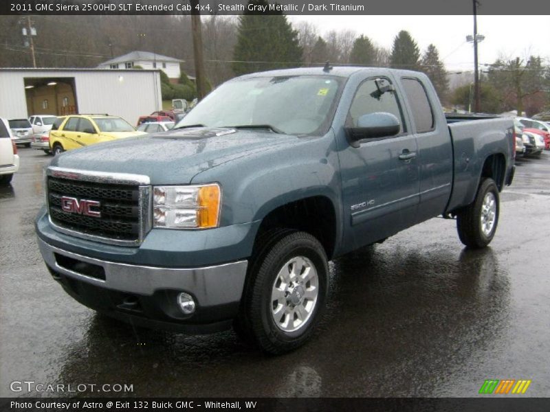 Stealth Gray Metallic / Dark Titanium 2011 GMC Sierra 2500HD SLT Extended Cab 4x4