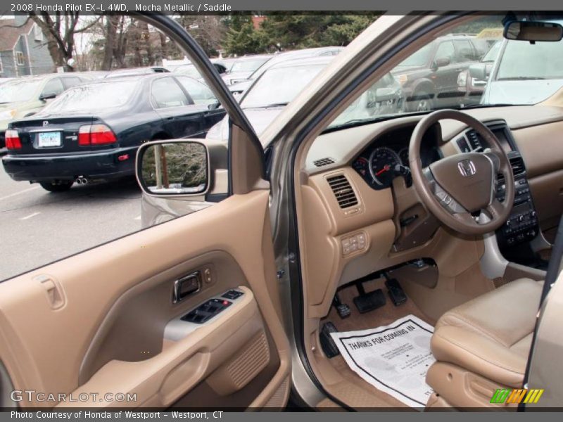 Mocha Metallic / Saddle 2008 Honda Pilot EX-L 4WD