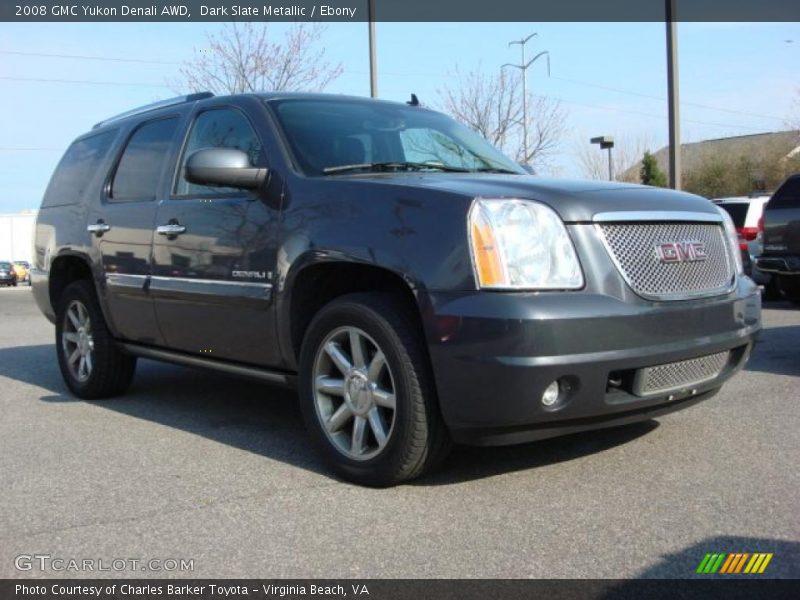 Dark Slate Metallic / Ebony 2008 GMC Yukon Denali AWD